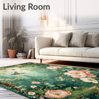 Whimsical Garden With Birds Rug