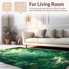 Verdant Forest Path Scene Rug