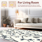 Vine Floral Patterned Design Rug