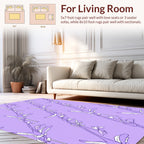 Floral Vine Outline Pattern Rug