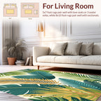 Tropical Leaf Pattern Rug