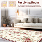 Vintage Floral Vine Pattern Rug