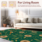 Vintage Birds And Floral Design Rug