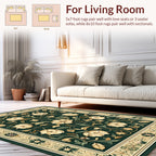 Elegant Floral Vine Patterned Rug