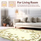 Whimsical Floral Branches Delicate Pattern Rug