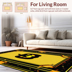 Spooky Pumpkin Circuit Board Design Rug