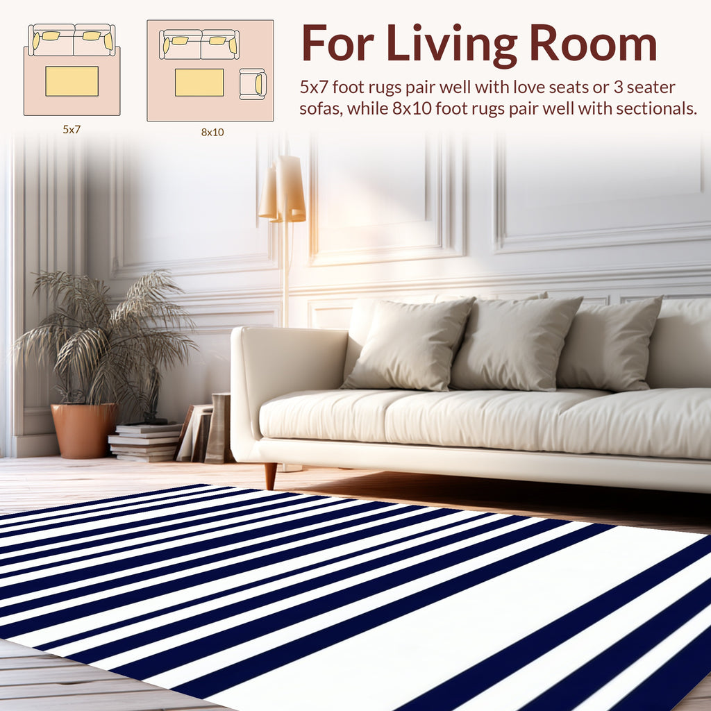 Crisp Stripes Classic Design Rug