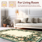 Charming Floral Border Design Rug
