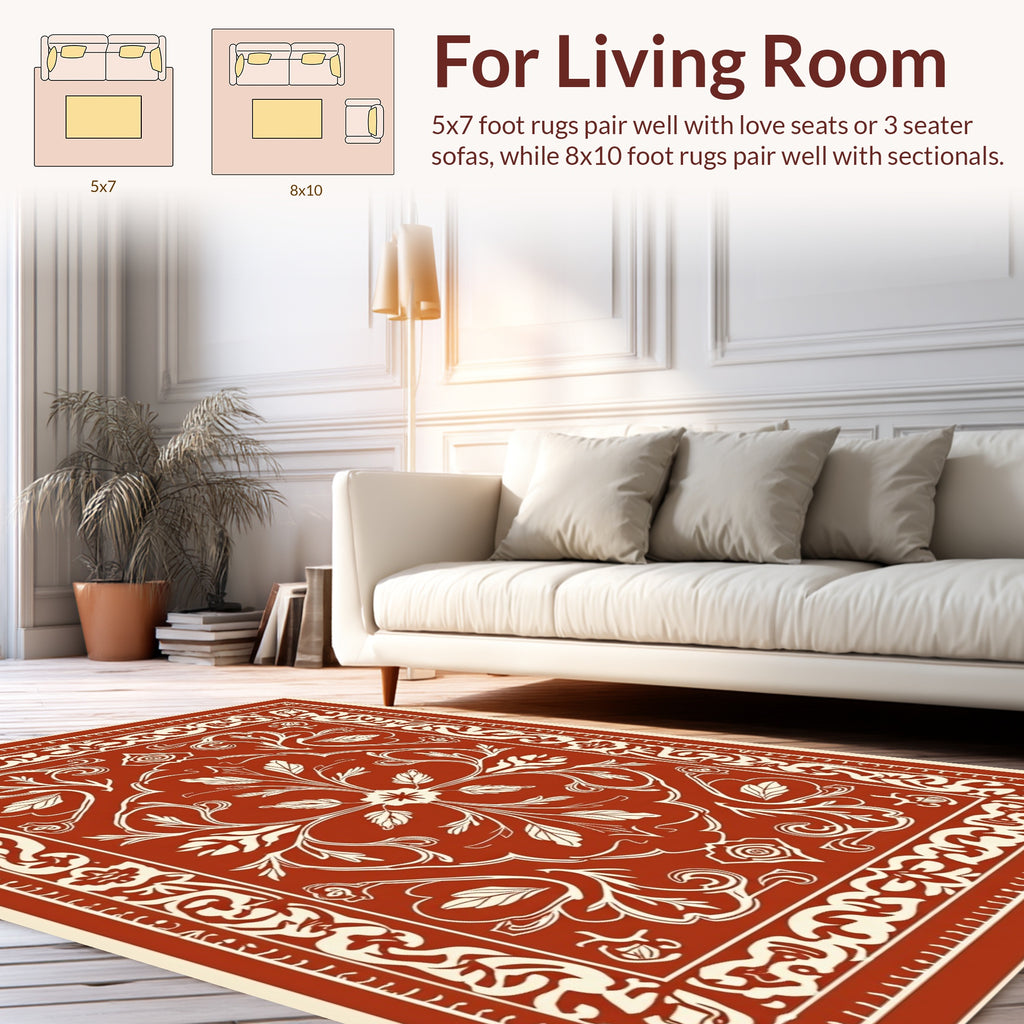 Classic Floral Medallion Design Rug