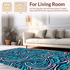 Abstract Swirls Pattern Rug