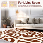 Abstract Organic Lines Rug