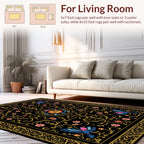 Ornate Floral Bird Exotic Design Rug