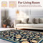 Ornate Floral Garden Pattern Rug