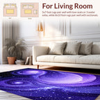 Cosmic Swirls Stars Design Rug