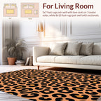 Bold Leopard Print Pattern Rug