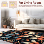 Vibrant Butterfly Floral Pattern Design Rug