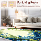 Botanical Floral Art Nouveau Rug