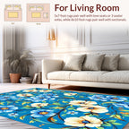 Vibrant Floral Vines Patterned Rug