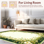 Whimsical Floral Vine Garland Rug