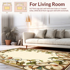 Ornate Floral Vine Pattern Rug