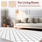Diamond Net Patterned Graphic Rug