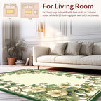 Vintage Floral Vine Art Design Rug