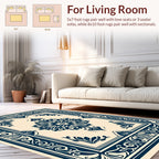 Classic Floral Medallion Border Rug