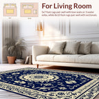 Antique Floral Sunburst Pattern Rug