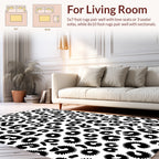 Bold Black Spots Pattern Rug