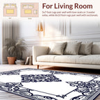 Classic Floral Medallion Border Design Rug