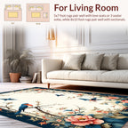 Birds Flowers Branch Design Rug