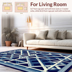 Geometric Lattice Pattern Rug