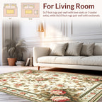 Floral Vine Patterned Classic Rug