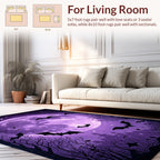 Mystical Moon Bats Halloween Design Rug