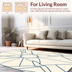 Geometric Symmetry Lines Art Rug