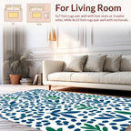 Leafy Dots Pattern Rug