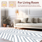 Distressed Chevron Pastel Pattern Rug