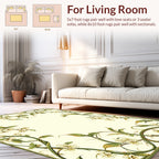 Elegant Floral Vine Border Design Rug
