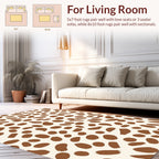 Chic Brown Spots Pattern Rug