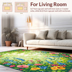 Enchanted Forest Floral Vines Rug