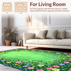 Whimsical Vines And Floral Garden Rug