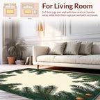 Vintage Evergreen Pinecone Border Rug