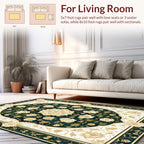 Elegant Floral Medallion Pattern Rug