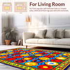 Vibrant Circular Pattern Rug Design Rug