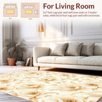 Vintage Floral Scroll Pattern Rug