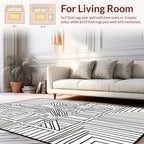 Abstract Geometric Intersecting Lines Rug