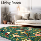 Enchanted Birds and Blooming Branches Design Rug