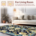 Classic Floral Scrollwork Pattern Rug