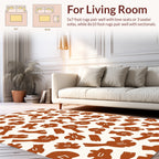 Abstract Organic Earthy Shapes Rug