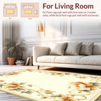 Vintage Floral Scrollwork Garden Rug